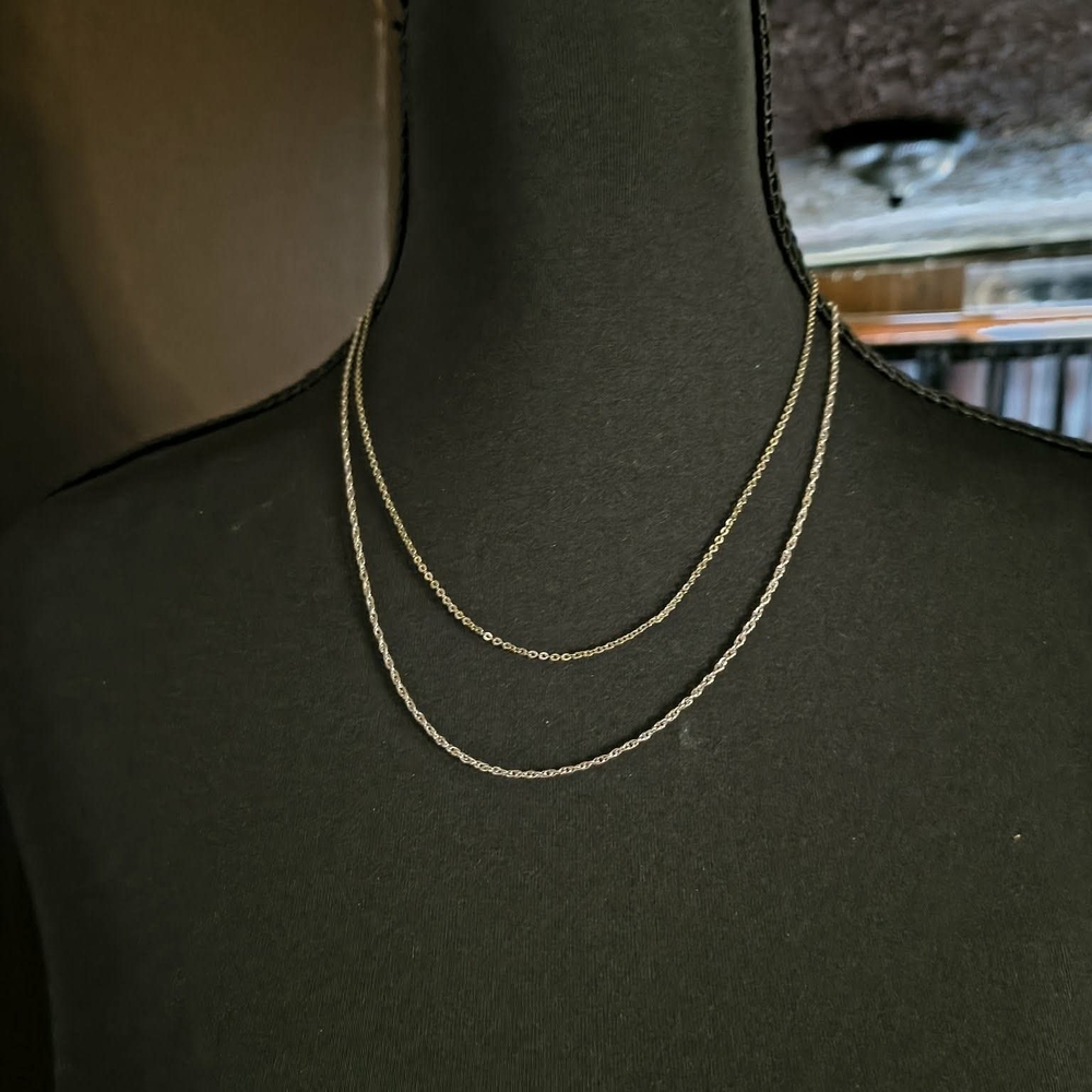 Delicate Silver Tone Necklace